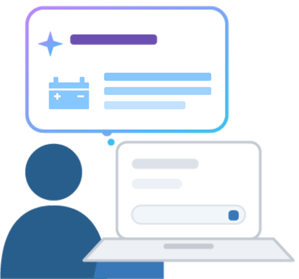 Person using Fleetrock software talking to AI repair order assistant