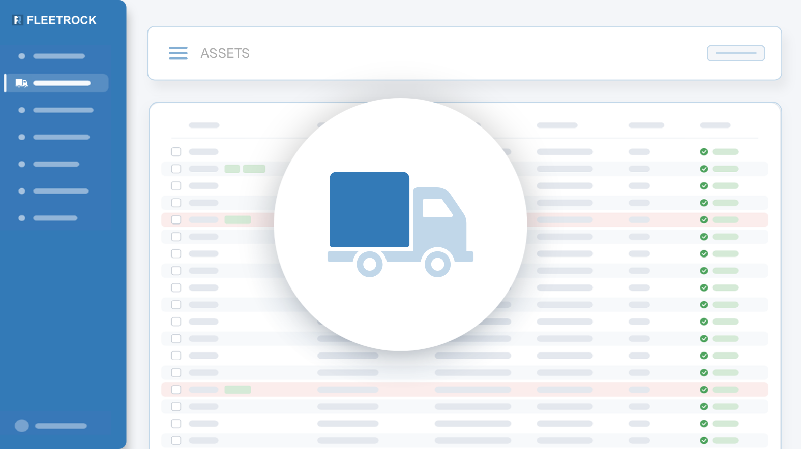 Vehicle Asset Management Software Screenshot