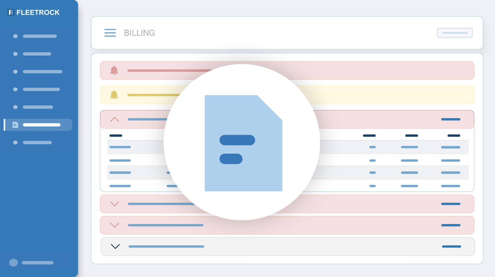 Fleet Billing Management Software Screenshot