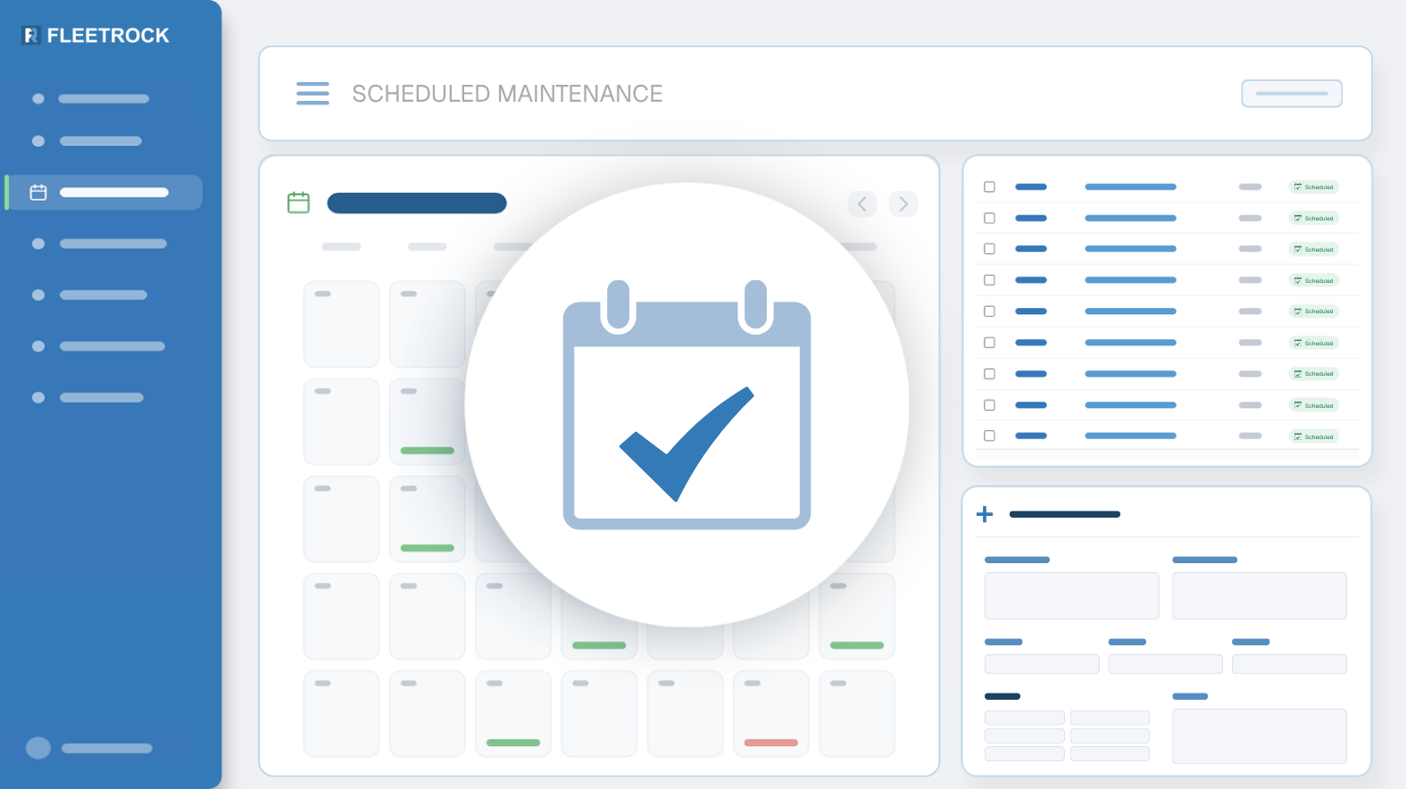 Vehicle Scheduled Maintenance Software Screenshot
