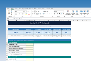 Fleet KPI Report Spreadsheet