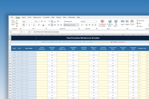 Fleet Preventive Maintenance Schedule Spreadsheet