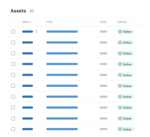 Vehicle Management Software Screenshot