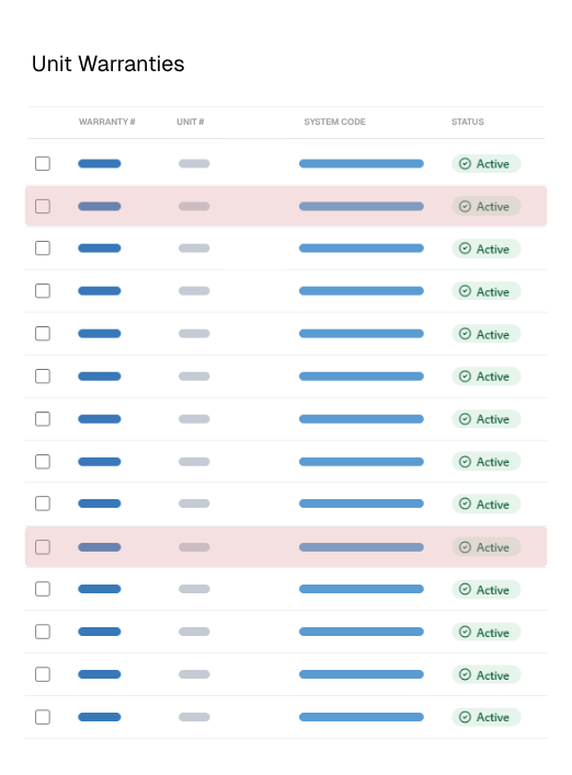 Warranty Management Software Screenshot